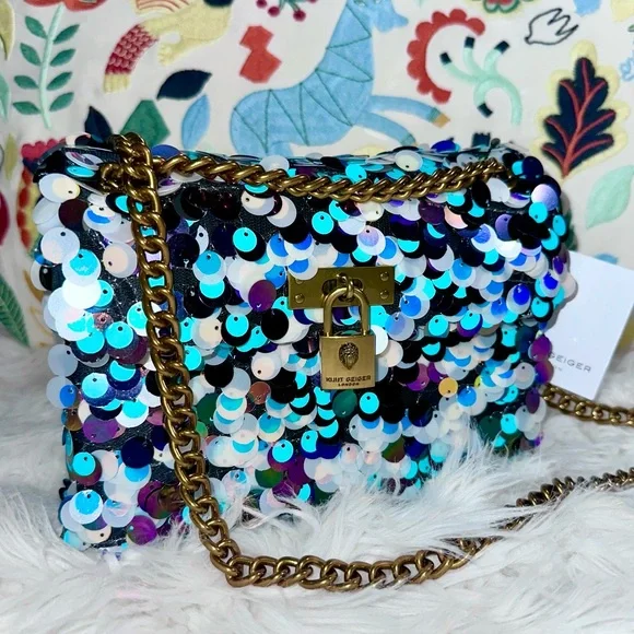 Kurt Geiger • Iridescent Sequin Brixton Purse Mini